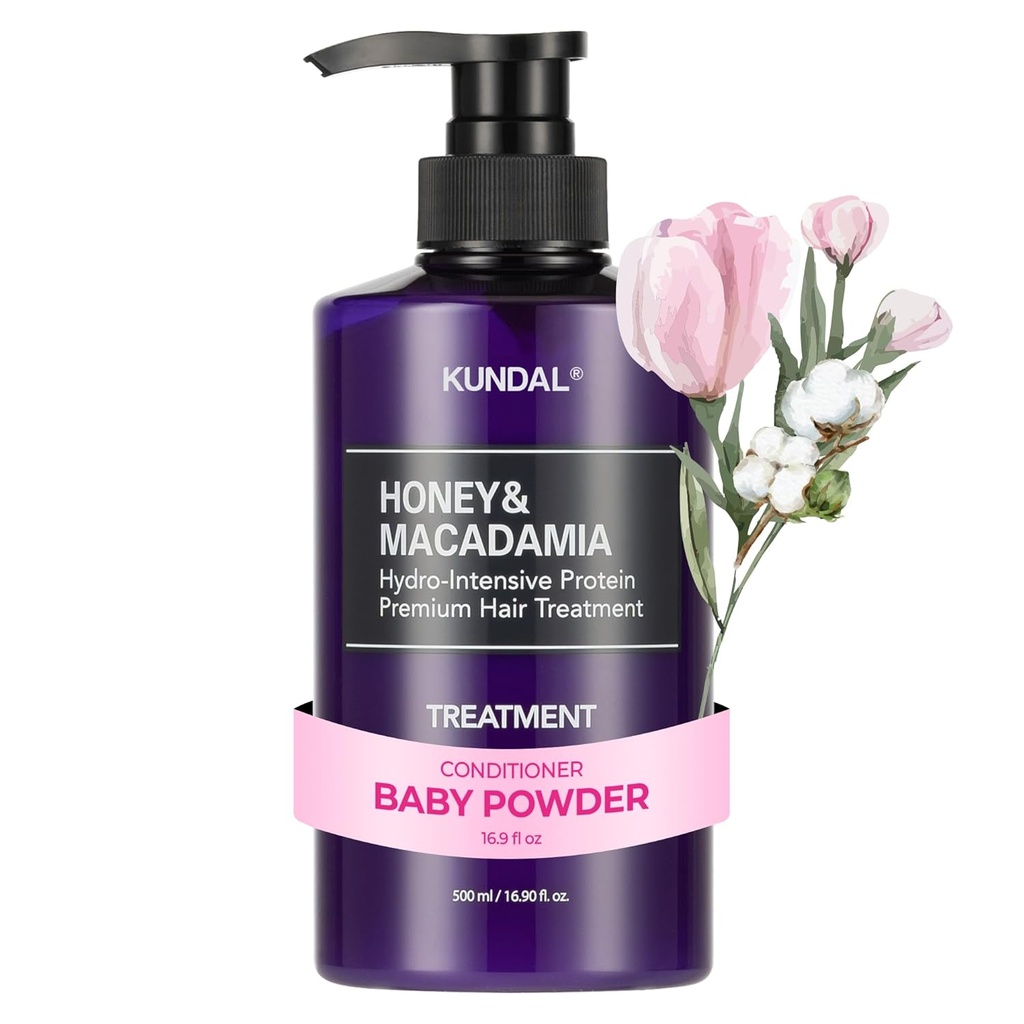 Kundal Honey & Macadamia Premium Hair Treatment 500ml - Baby Powder