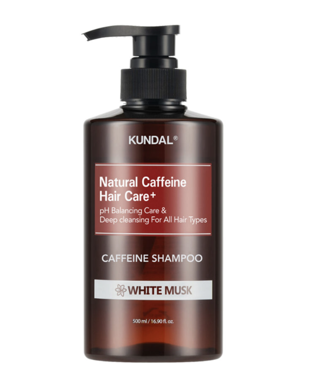 Kundal Natural Caffeine Shampoo 500ml - White Musk