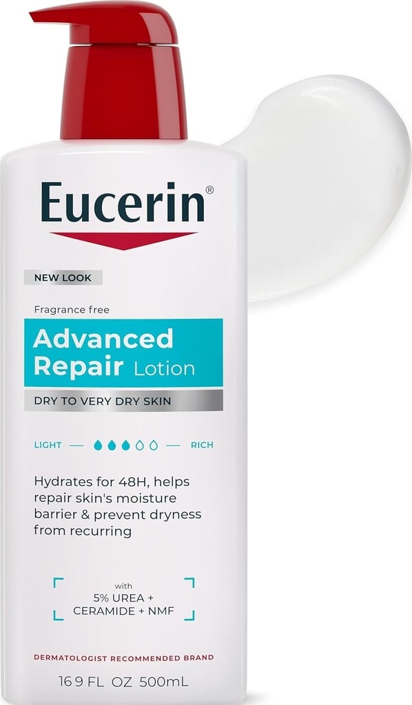 Eucerin Fragrance Free Advanced Repair Lotion - 500ml
