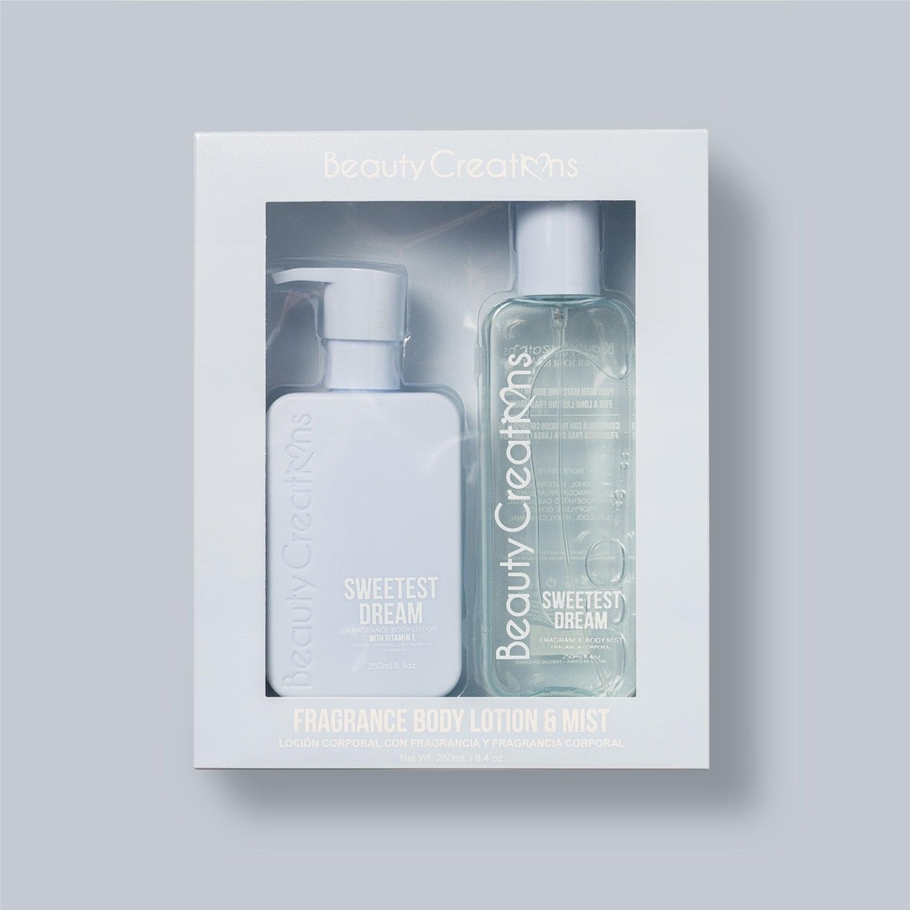 Beauty Creations Fragrance Body Lotion & Mist 250ml - Sweetest Dream