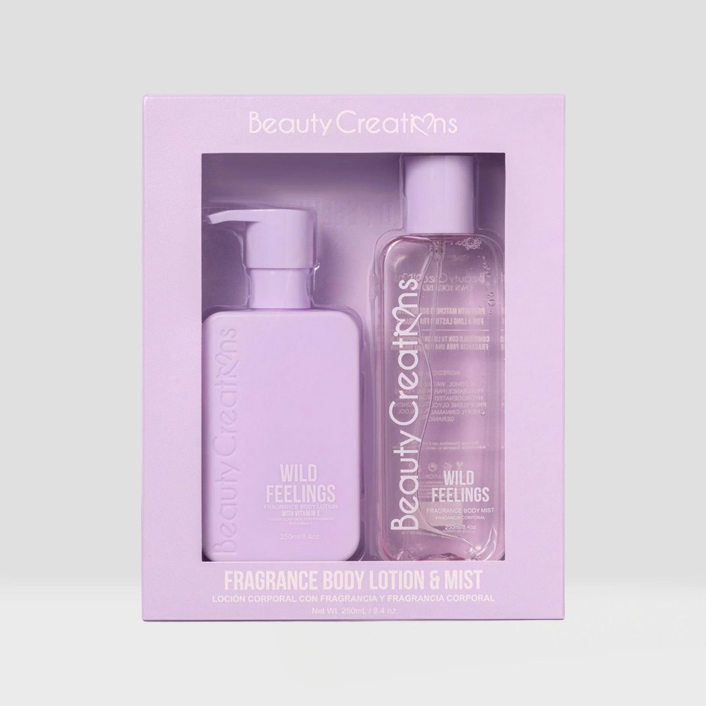 Beauty Creations Fragrance Body Lotion & Mist 250ml - Wild Feelings